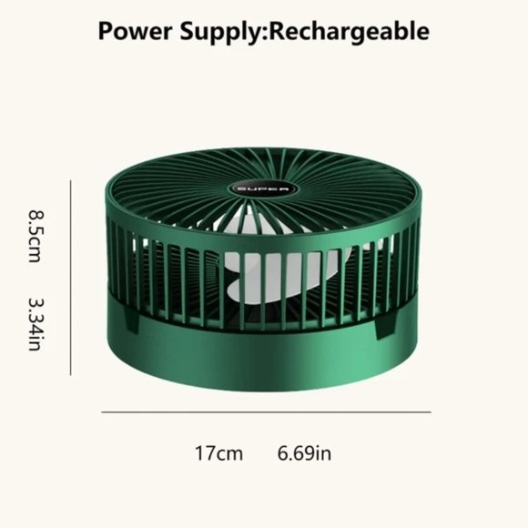 Powerful Portable Rechargeable Foldable Fan New - Picture 6 of 6